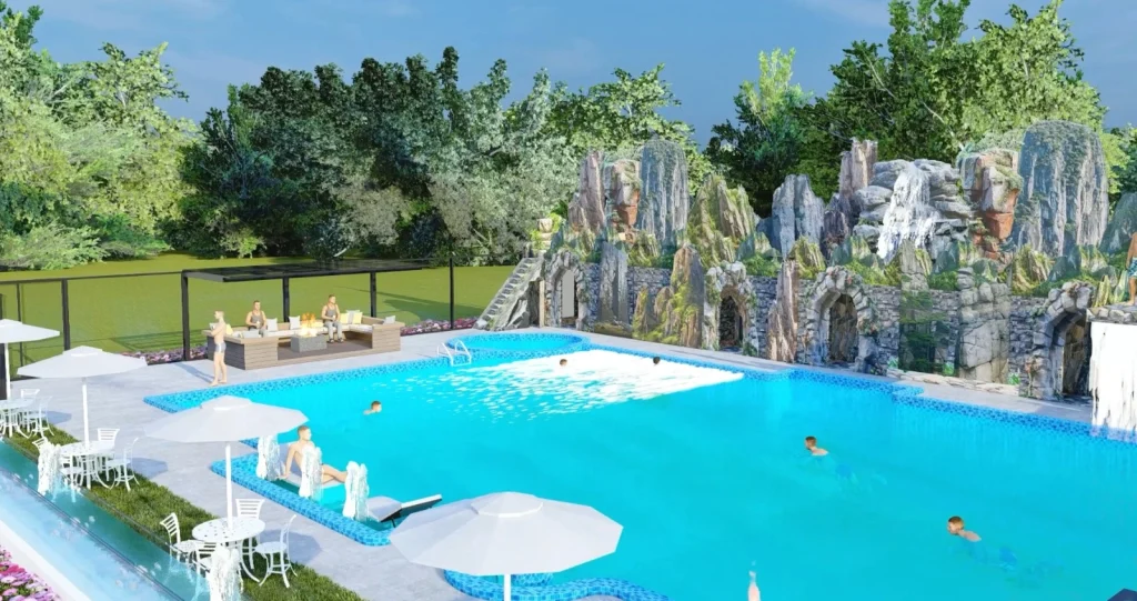 Luxury Swimming Pool In Kalshi Of Nexora Structure Limited